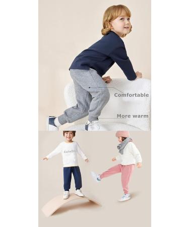 CuteOn Unisex Kids Red Elastic Waist Cotton Warm Trousers | 1-5 Years - Buy Online on GoSupps.com