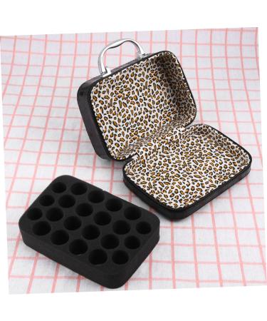 Beavorty 24 Essential Oils Storage Bag for Roller Bottles - Anti-Fall Black - Ideal for Travel & Organization - International Shipping Available - Buy Online on GoSupps.com