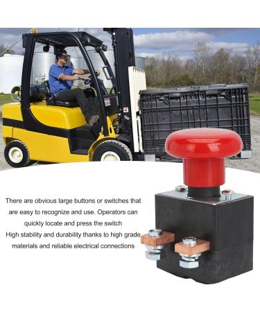 Emergency Stop Switch Emergency Shut Off Switch Stable DC80V Rapid Response Long Lasting for Electric Stacker Forklift Pallet Car (250A) - Buy Online on GoSupps.com