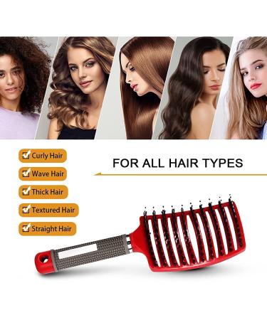 Hairstreaq Detangling Brush - Vented Fast Drying Hairbrush for Girls and Women (Pink) - Buy Online on GoSupps.com