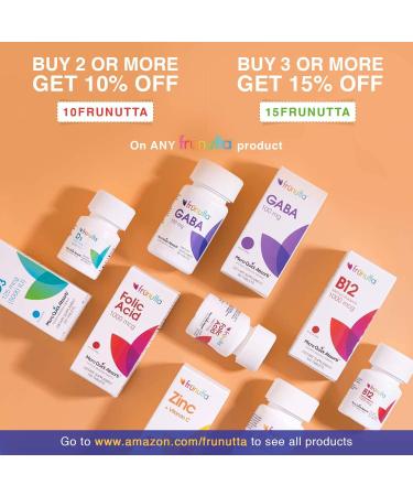 Frunutta Folic Acid 1000 mcg Under The Tongue Instant Dissolve Tablets - 100 Count | Non-GMO & Gluten Free Dietary Supplement - Buy Online on GoSupps.com