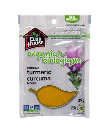 Club House Quality Natural Herbs & Spices Organic Ground Turmeric 39g