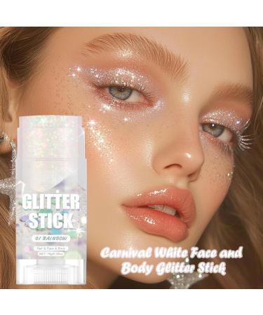 Glitter Stick for Body With Long-Lasting Shimmering Formula 16g/0.56oz Festival Face Glitter Cosmetic Shine for Body Gentle and Skin-Friendly For F - Buy Online on GoSupps.com