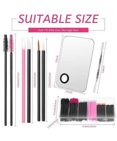 268 Piece Disposable Makeup Tools Kit with Eyeliner Brushes, Waterproof Cape, Stainless Steel Palette, and Organizer Box - Perfect for Professional Makeup Artists - Buy Online on GoSupps.com