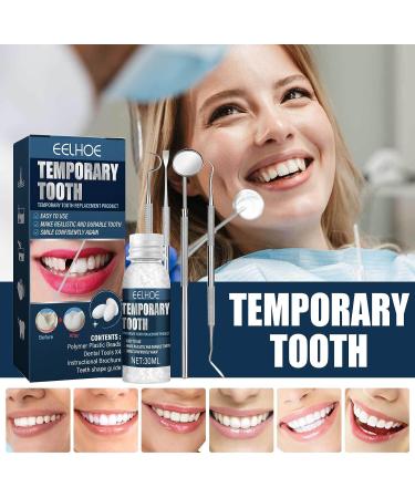 Temporary Tooth Repair Kit with Dental Mirror Tools - Replacement Beads for Missing & Broken Teeth - Buy Online on GoSupps.com