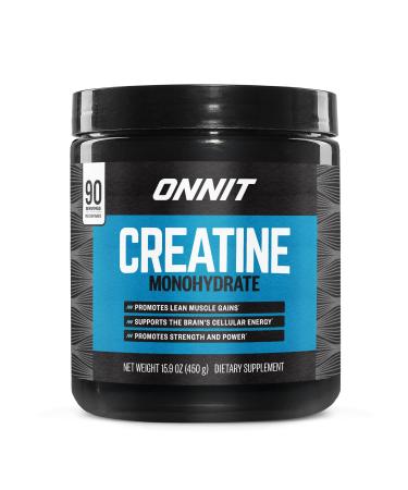 ONNIT Creatine Monohydrate Powder Unflavored 90-Serving Value Size Supports Strength Lean Muscle and Brain Energy Keto Friendly No Fillers 90 Servings 5.29 oz 90 Count