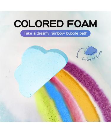 Rainbow Clouds Bain Boule De Sel Bombes De Bain Bombes De Bain Moussantes Biologiques L'apparence Des Nuages Arc - En - Ciel Relaxation Pendant Le Bain Hydrate En Douceur 4PCS - Buy Online on GoSupps.com
