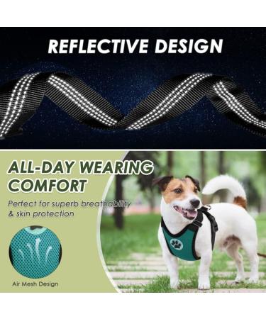 Slowton Dog Harness with Seat Belt for Car - Breathable Latex Puppy Safety Harness for Everyday Sports - Green M - Buy Online on GoSupps.com