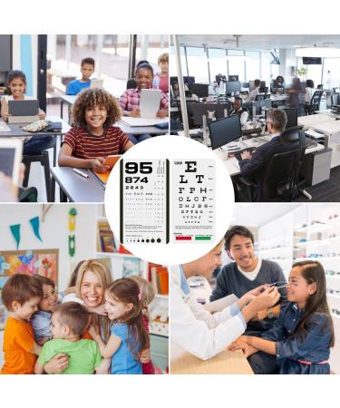 Pocket Eye Chart Set - Snellen & Rosenbaum (2 in 1) - 42.00 x 78.00 - Vision Test Tool - Buy Online on GoSupps.com