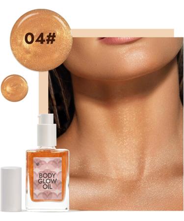 CHAKAE Shimmer Body Oil for Skin Highlighter Illuminating Liquid Makeup 30ml for Women Girls - Buy Online on GoSupps.com