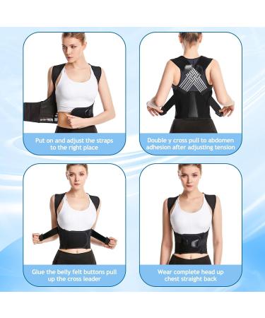 Yizemay Posture Corrector | Adjustable Back Support for Men & Women | Breathable Shoulder Strap | XL Size - Buy Online on GoSupps.com