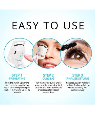 Irreshine Rechargeable Heated Eyelash Curler - Long-Lasting Electric Lash Curler for Natural Lashes - Buy Online on GoSupps.com