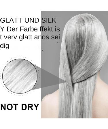  Generisch Long-lasting gray hair dye - Silver gray color - Natural and long-lasting coloring pages - Nutritive hair dye cream for women and men - Buy Online on GoSupps.com