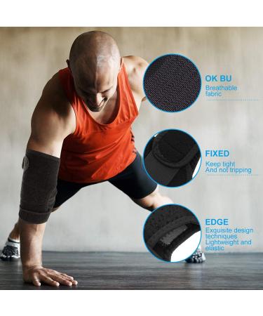 Elbow Support Strap & Sleeve for Tennis Elbow | Soft Arm Brace | Forearm & Elbow Wrap for Sports - Buy Online on GoSupps.com