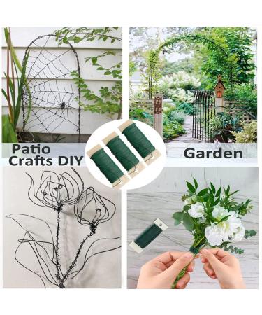 3 Pack 22 Gauge Green Floral Wire -118 Yards | Flexible Paddle Wire for Crafts, Christmas Wreaths, Garland & Flower Arrangements - Buy Online on GoSupps.com