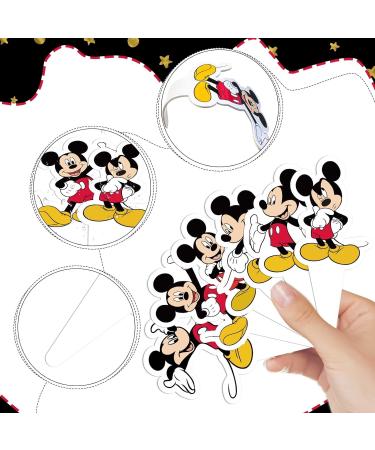 NIAYOU 24 Pcs Mouse Cupcake Toppers Cartoon Themed Cake Decorations Happy Birthday Cupcake Toppers for Boys Girls Kids Birthday Party Supplies - Buy Online on GoSupps.com