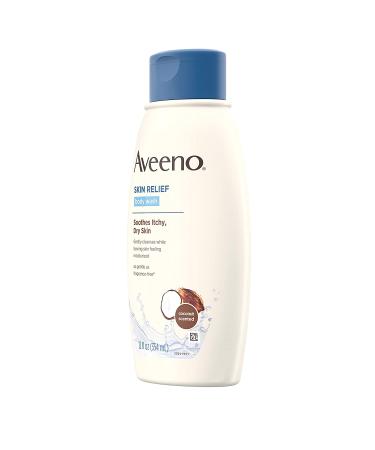 Aveeno Skin Relief Body Wash - Nourishing Coconut 12 fl oz | Soothing & Gentle Scent - Buy Online on GoSupps.com