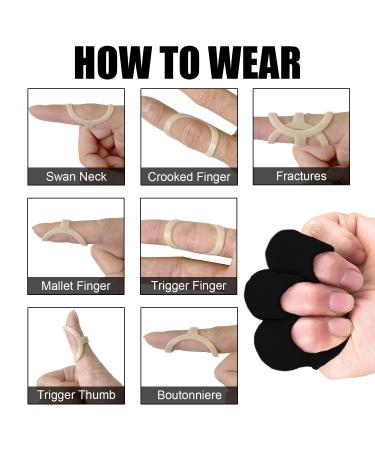 SAREAL 11Pcs Finger Splints & Sleeves Kit - Oval Trigger Finger Mallet Arthritis Support - Sizes 5 to 10 - International Shipping Available - Buy Online on GoSupps.com