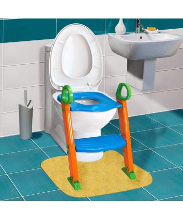 Potty Training Seat with Ladder - 2-in-1 Toddler Step Stool for Boys & Girls | Portable Travel Seat Steps with Urinal Cover | Folding Stairs Included - Buy Online on GoSupps.com