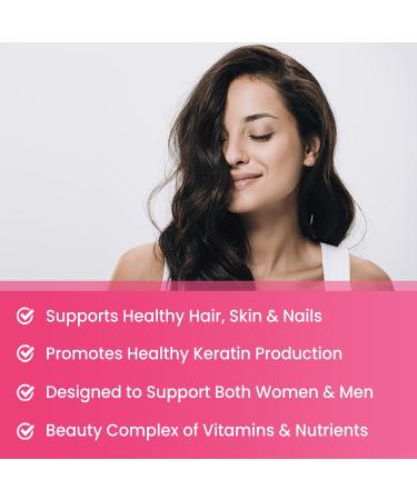 NutraChamps Hair Skin & Nails Gummies | Biotin with Collagen & Keratin | 5000mcg Biotin Beauty Complex | Vitamin Supplement for Women & Men | Berry | Healthy Hair, Radiant Skin & Strong Nails 1 - Buy Online on GoSupps.com