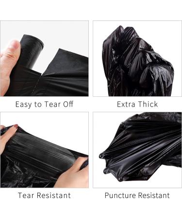Fyy 4 Gallon Garbage Bags with Handles - 100 Count | Durable Waste Bags for Bathroom Kitchen Office | Black 46x62 cm | Eco-Friendly Shipping Worldwide - Buy Online on GoSupps.com