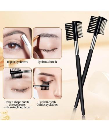 2-Piece 2-in-1 Eyebrow Brush Set | Double-Sided Comb & Separator for Perfect Eyebrows | Essential Women s Cosmetic Tools - Buy Online on GoSupps.com