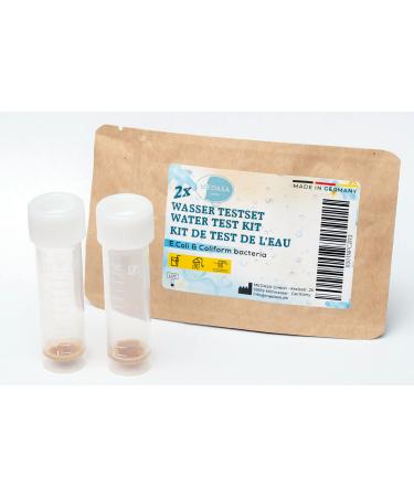 Medasa water test for coliform bacteria E.coli test in drinking water and well water check (2x test set)