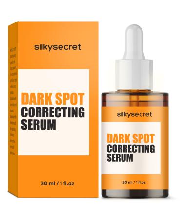 SilkySecret Dark Spot Correcting Serum (1 fl.oz) Dark Spot Improver for Face & Body Niacinamide Serum for Uneven Skin Tone Sun Damage and Age Spots Hyperpigmentation Solution