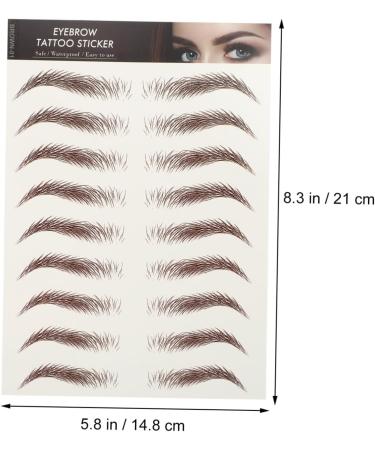 Beavorty 72 Sheets Waterproof Eyebrow Stickers Makeup Eyebrows Sticker Eyebrow Tool Transfer Stickers - Buy Online on GoSupps.com