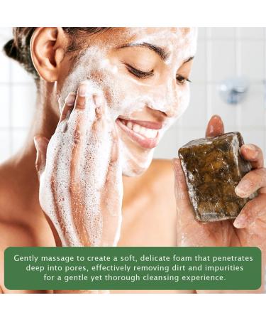  Ziennhu Black Soap - Acne Soap Bar - Natural Soap Skin Care Traditional Soap Purifying Soap Organic Soap Body Care Handmade Soap - Buy Online on GoSupps.com