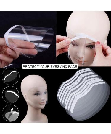 Lwtosis Transparent Hairspray Shield Mask for Hairdressers - 100pcs Face Protection for Salon & Barber Use - Buy Online on GoSupps.com