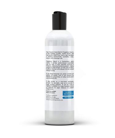Pure Propylene Glycol (8 oz) - Food Grade Hypoallergenic Moisturizer and Skin Cleanser - Buy Online on GoSupps.com