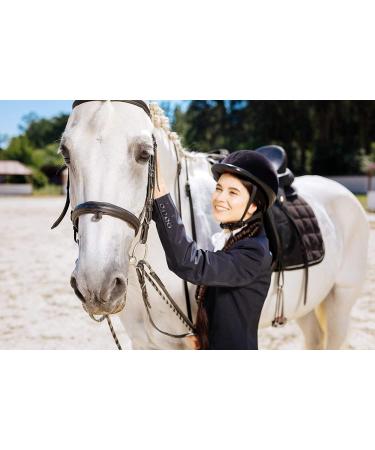 Premium Genuine Leather 18 Horse Crop Jump Bat with Black Handle - Equestrian Fiberglass Rod for English Training - Buy Online on GoSupps.com