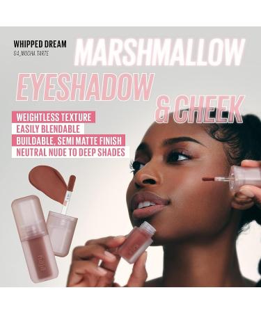 Kaja Whipped Dream Liquid Eyeshadow & Blush - Rose Macaron 0.17 Oz | Cotton Seed Oil | Buildable & Blendable | Airy Semi-matte Finish - Buy Online on GoSupps.com