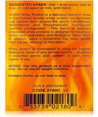 NOW Sports Whey Protein Powder - Dutch Chocolate Flavor - 2 lbs | High Quality Protein Supplement for Muscle Building & Recovery - International Shipping Available - Buy Online on GoSupps.com