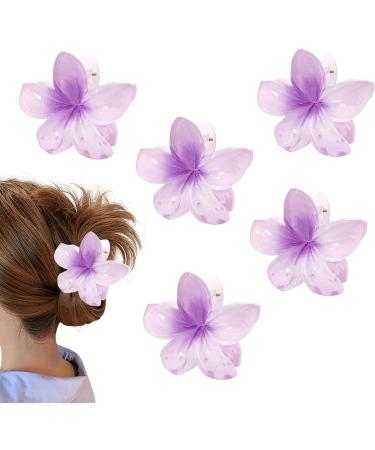 Flower Hair Clips | Floral Hair Clips | Fashion Hair Clips Plumeria Hair Clips 5 Flower Hair Clips Plumeria Hair Clip Plumeria Hair Barrettes P Purple - Buy Online on GoSupps.com