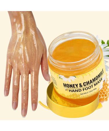 Masque pour les mains et les pieds au miel et la camomille soin hydratant et exfoliant durable pour talons et pieds secs et craquel s limine les peaux mortes hydrate instantan ment et apaise les - Buy Online on GoSupps.com