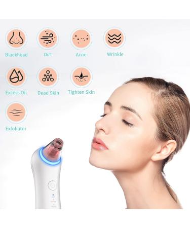 2023 Newest GERY Blackhead Remover Pore Vacuum Extractor Kit | Facial & Nose Peel Tool with Red&Blue Light | Electric Comedone Acne Extractor | 4 Probe Set - Buy Online on GoSupps.com
