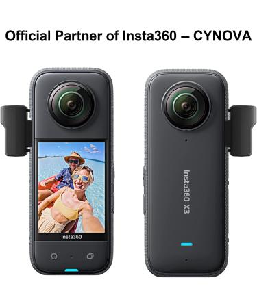 Cynova Insta360 X3 Mic Adapter - Type-C & 3.5mm Audio Ports for Insta360 X3 Camera - External Microphone & Charger Support - Buy Online on GoSupps.com