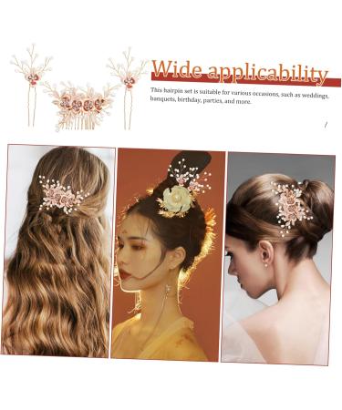 FOMIYES 1 Set Leaf Pearl Hairpin Hairpins Prom Hair Comb Clip Bridesmaid Side Combs Decorative Hair Combs Hair Side Combs for Women Hair Accessories for Women Hair Combs for Women Metal - Buy Online on GoSupps.com