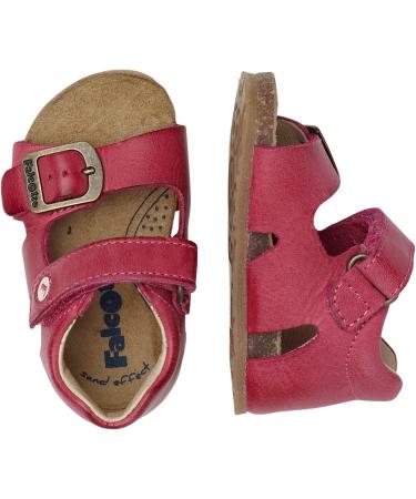 Falcotto BEA Leather Sandals - 3.5 UK Child - Fuchsia | High-Quality Kids Footwear - Buy Online on GoSupps.com