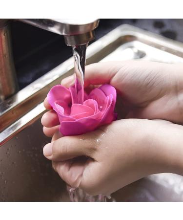Rose Petal Bath Soap Gift Box - Floral Scented Soap for Valentine's Day, Anniversary, Birthday, Mothers Day - 18 Pcs Gradient Pink Roses - Gifts for Her - Buy Online on GoSupps.com