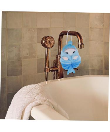2pcs Cartoon Bath Ball Loofah Sponge - Cute Bathing Scrubber for Kids | Mesh Body Wash Pouf - Buy Online on GoSupps.com