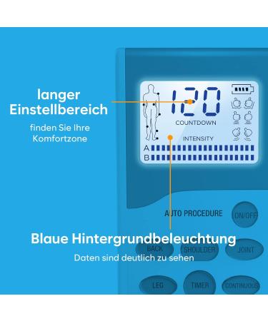 EASY Home Tens Device for Pain Therapy | Dual Channel Electrostimulation Device with LCD Display & Adjustable Pulse Intensity - PL-029V - Buy Online on GoSupps.com