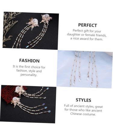 Angoily 3 Pairs Butterfly Tassel Hair Clip Minimalist Hair Barrettes Womens Accessories Japandi Decor Metal Tree Branch Clips Hanfu Headdress Hanfu Hair China Alloy Chinese Style Child - Buy Online on GoSupps.com