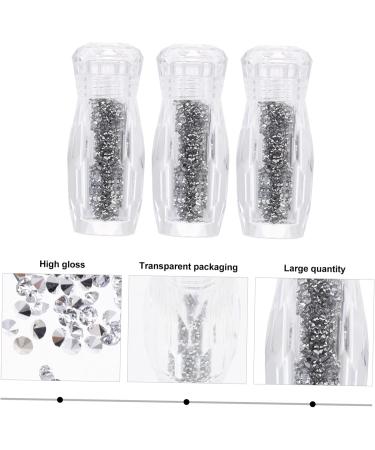 Beatifufu 3 Boxes Nail Art Accessories Nail Tech Accessories DIY Manicure Ornament Mini Nail Crystals Micro Pixie Nail Art Nail Embellishments Rhinestone Nail Beads Metal Bottled 3D Resin 6x2.5cm - Buy Online on GoSupps.com