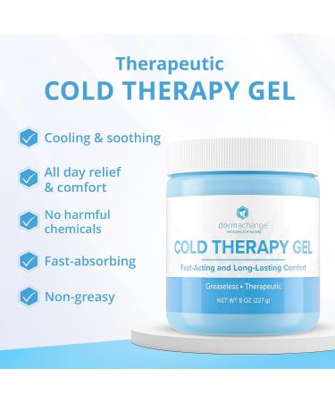 Cold Therapy Gel for Sprains & Muscle Pain Relief - Soothing Menthol Cream for Instant Arthritis & Restless Legs Relief | 8 oz - Buy Online on GoSupps.com