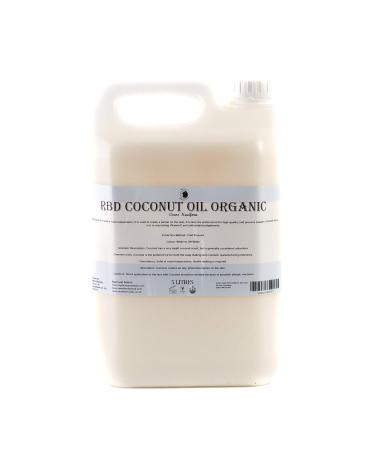 Buy Mystic Moments Coconut RBD Organic Carrier Oil - 5 Litres | 100% Pure & Natural for Global Shipping - Buy Online on GoSupps.com