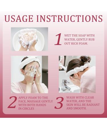 Moisturising Bar Soap for Acne Blackheads Dark Spot - Natural & Organic Body & Hand Soap Bar - Natural Soap for Body Face and Hair - Rose Essential Oil Soap - Body Soap for Soft and Smooth Skin - Buy Online on GoSupps.com