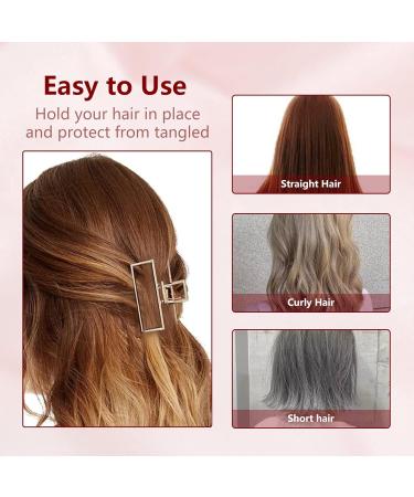 Pack of 5 Large Gold Hair Clips - 8 cm Non-Slip Styling Accessories for Thick Hair | Perfect for Women & Girls - Buy Online on GoSupps.com